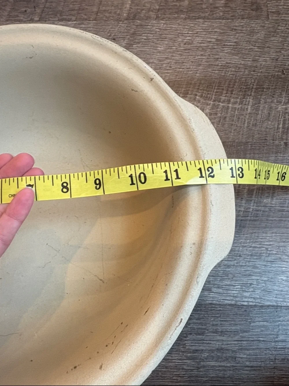 Pampered Chef Stoneware Large Baking Bowl 12” Casserole Dish